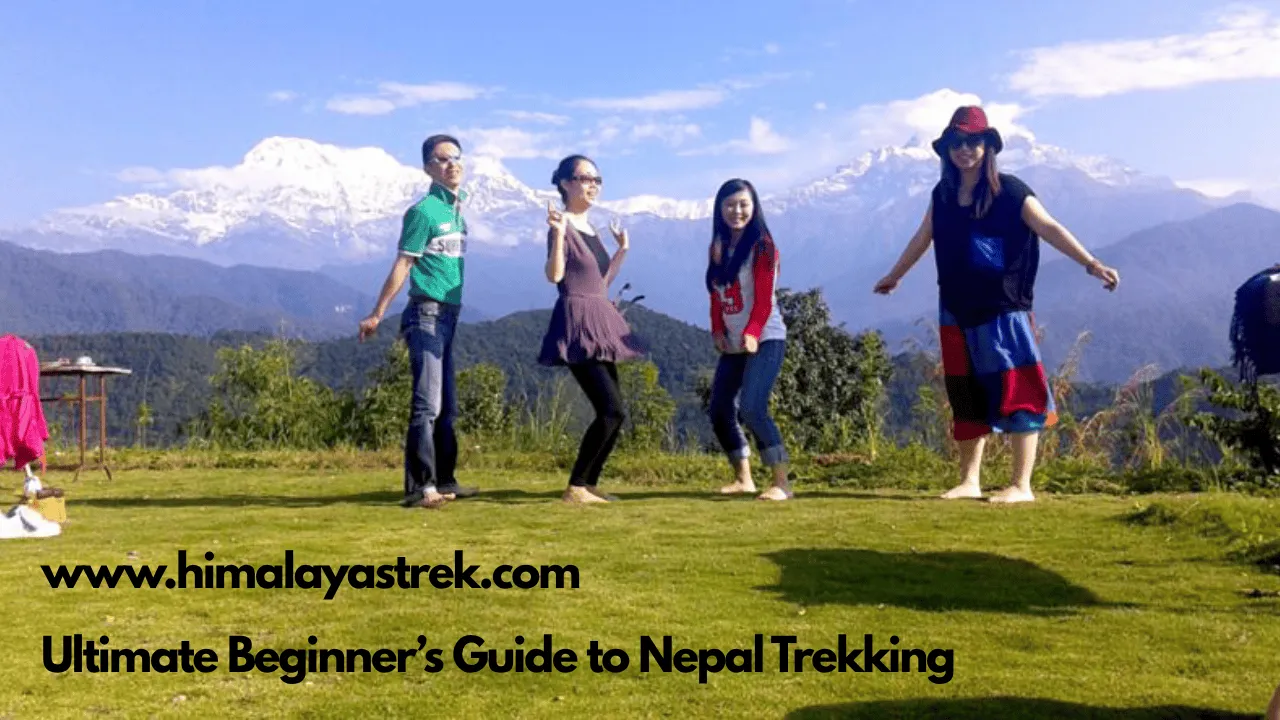 beginner trekking in Nepal Himalayas