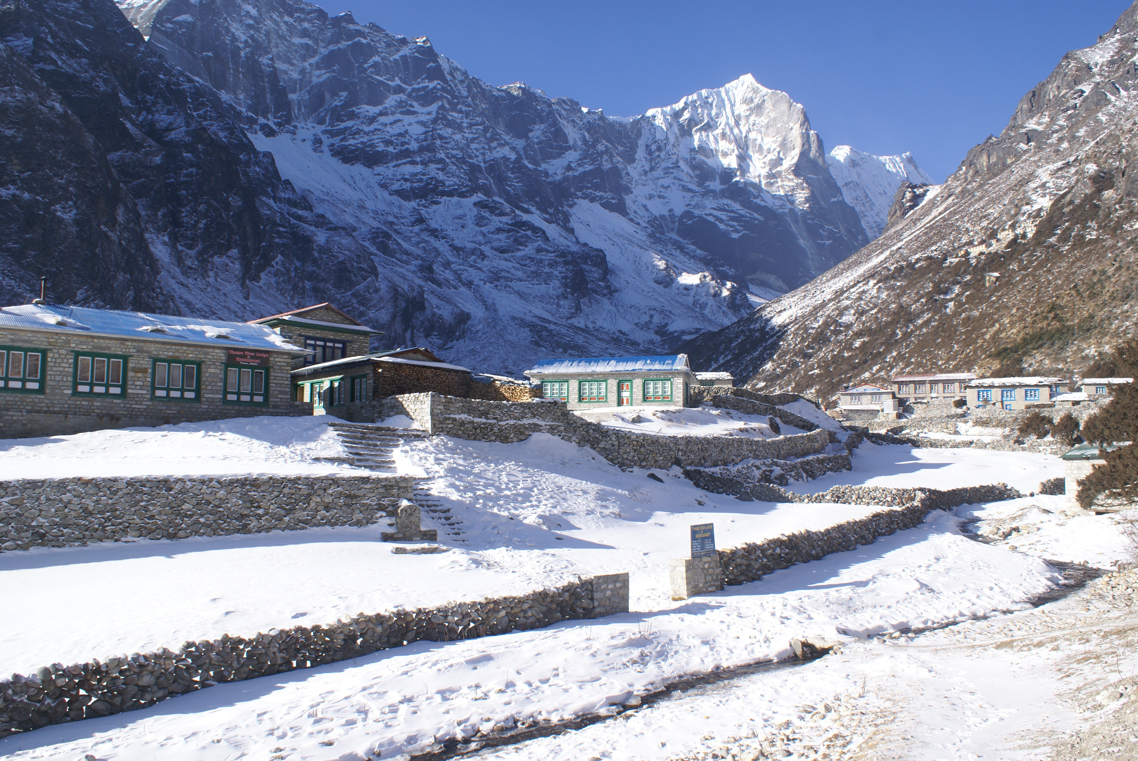 Namche Bazaar to Thame. O/n at Thame in Mountain Lodge.'