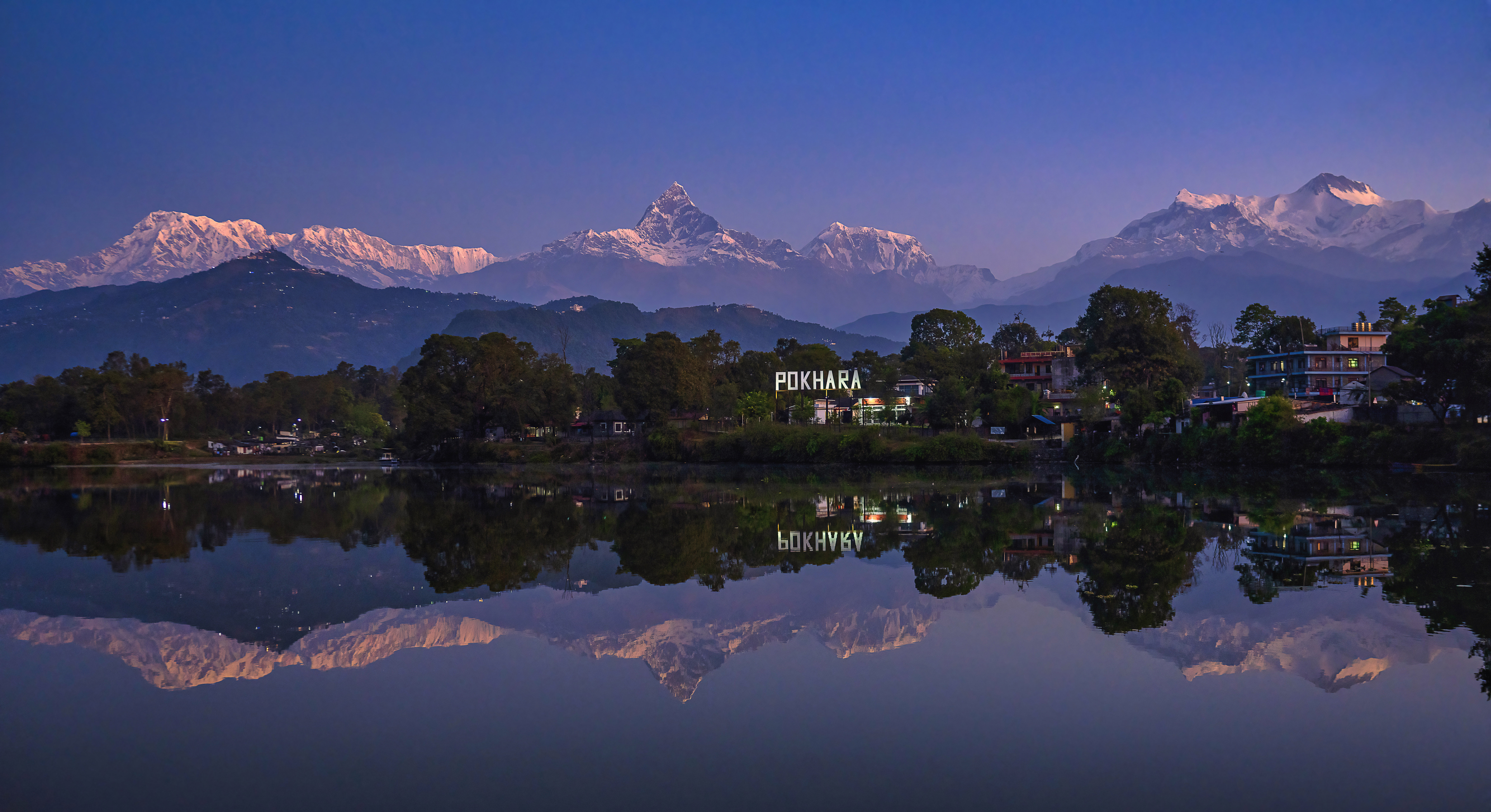 Fly to Pokhara. O/n at hotel in Pokhara.'