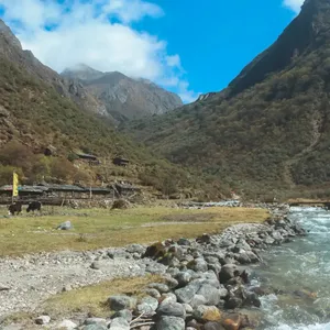 Drive Num to Seduwa (1,530m) & Trek to Tashi Gaon (2,100m)