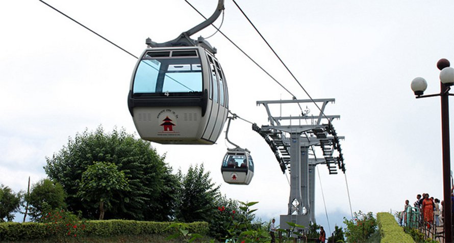 Cable car in Nepal