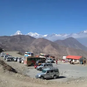 Muktinath to Jomsom (2713m)