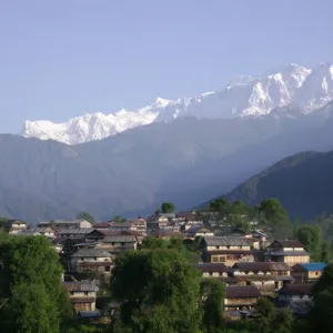 Panchase Bhanjyang (2,500m) to Bhumdi (1,520m)