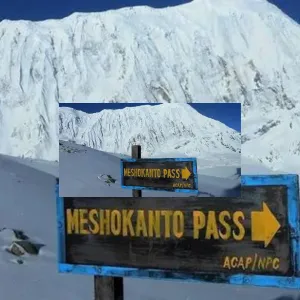 Tilicho Base Camp to Mesokanto La Pass continues Yak Kharkha 4510m