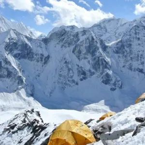 Trek & climb to High Camp at 4,877 m - 04 hrs.