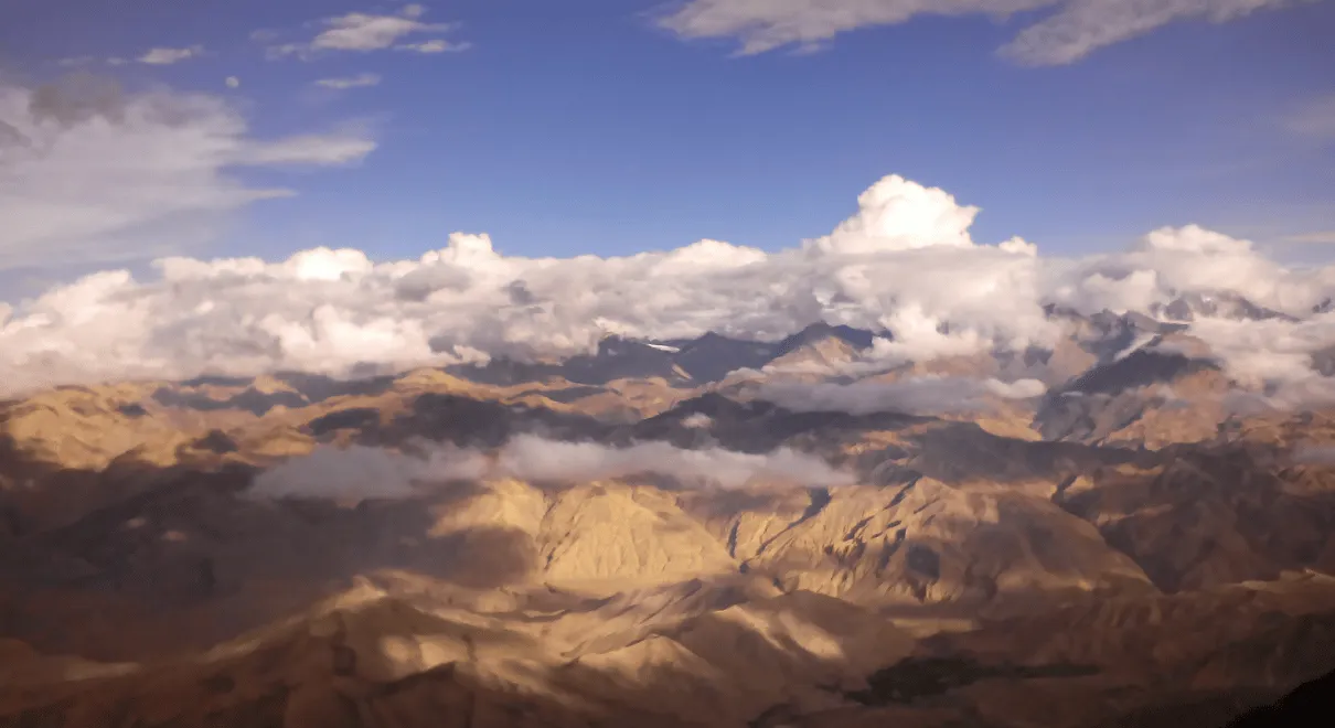 Trekking route in Upper Mustang Forbidden Kingdom Nepal